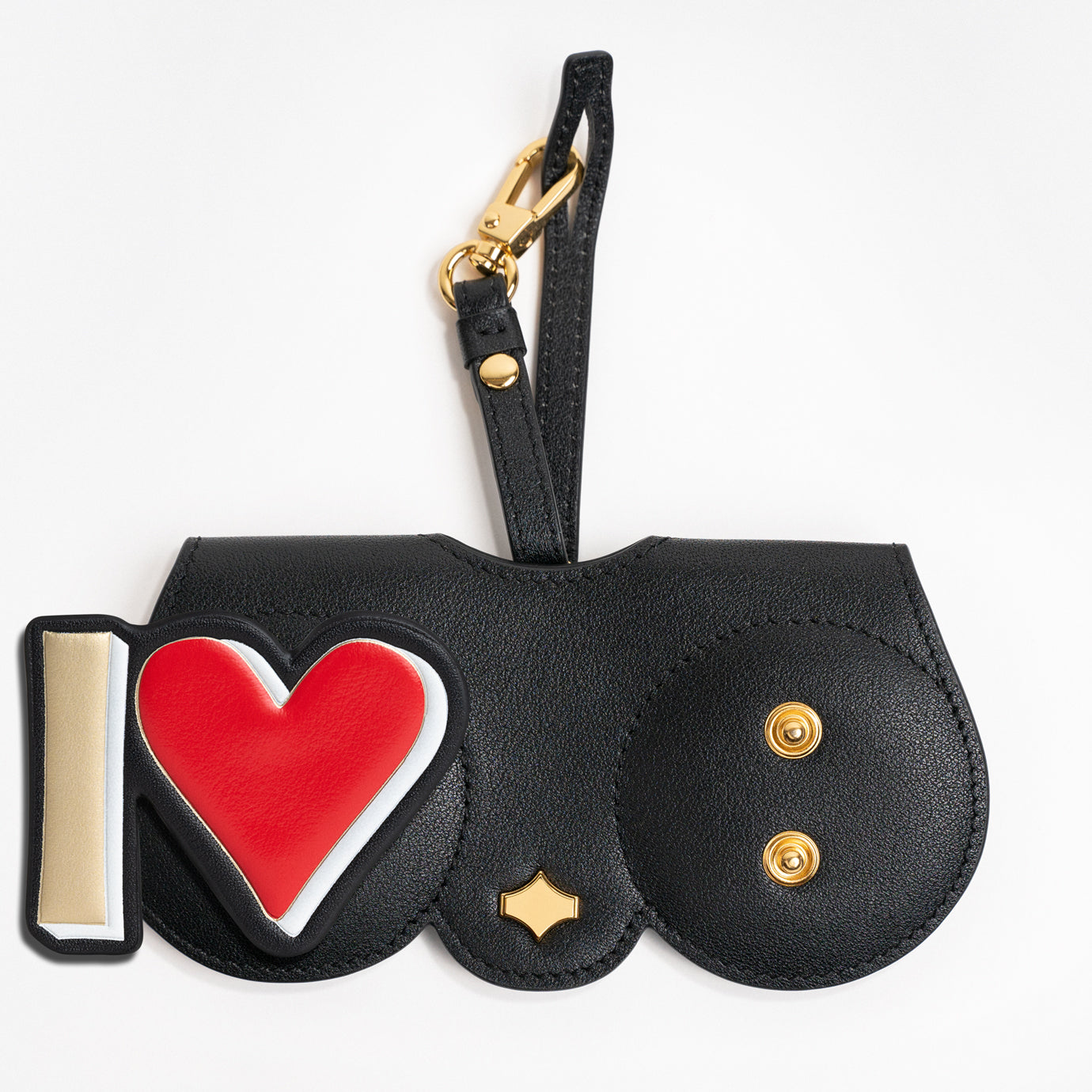 Patch double button - I Love - NEW