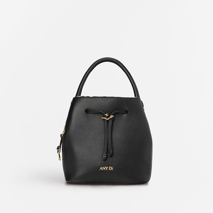 Bucket Bag Mini - Black Leopard