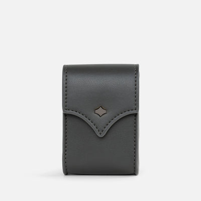 Mini Pocket - Khaki Grey Leather