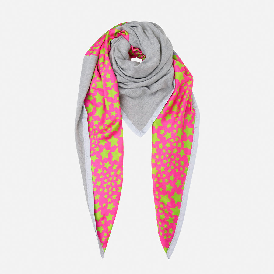 Scarf neon stars - Ebony and Ivory designed with ANY DI