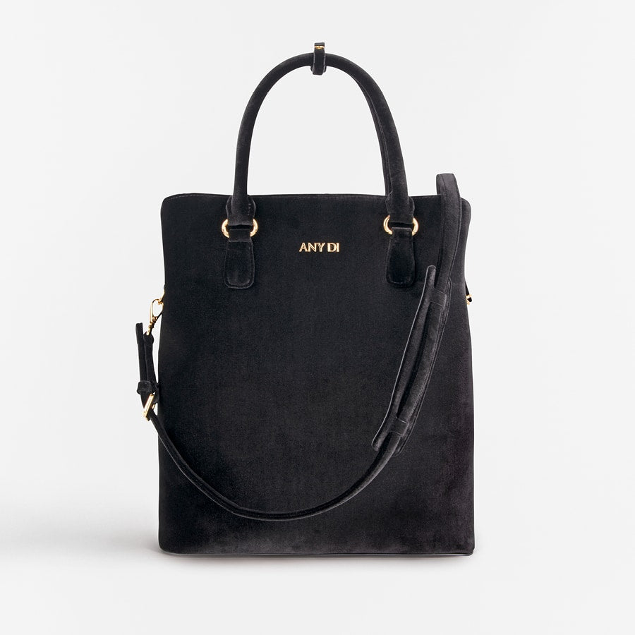 Bag L Velvet - Black