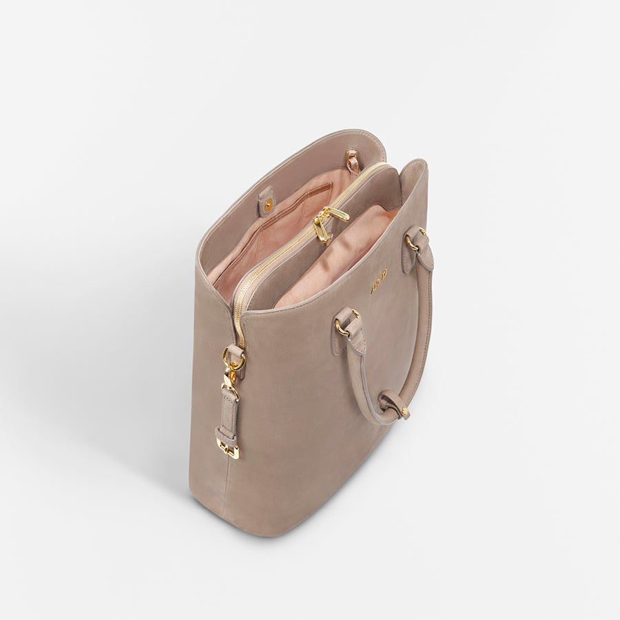 Preloved Bag L - Greige Nubuck