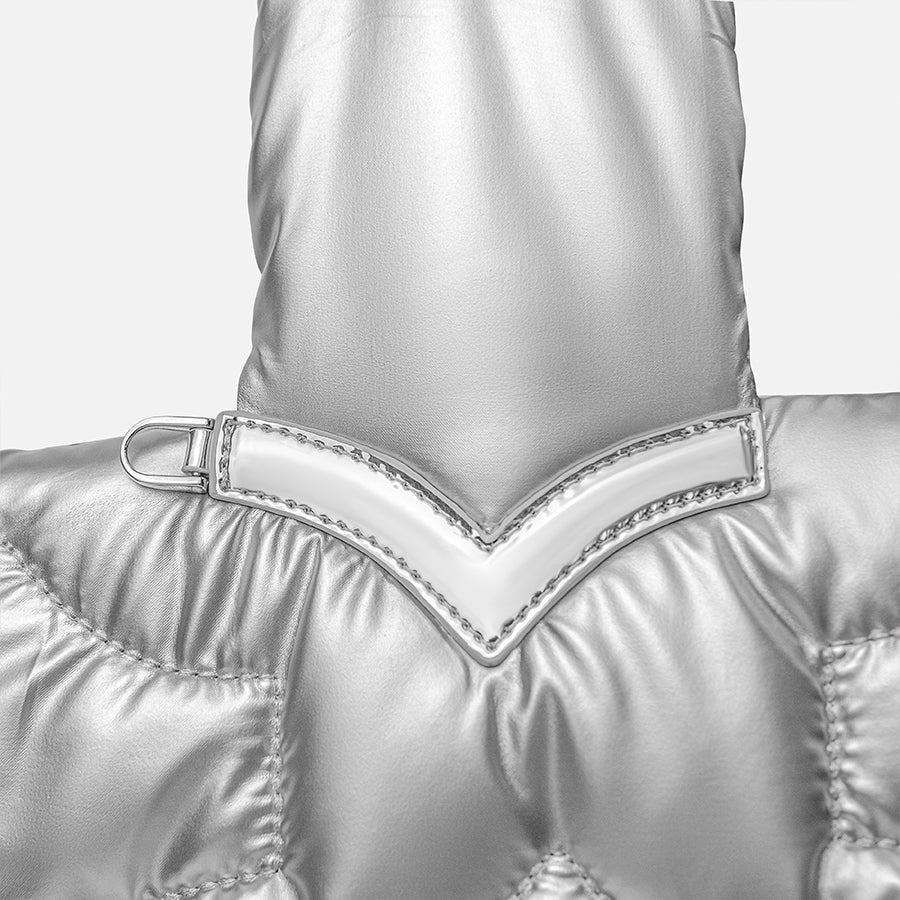 Preloved Puffer Bag - Silver