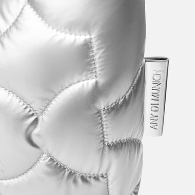 Preloved Puffer Bag - Silver