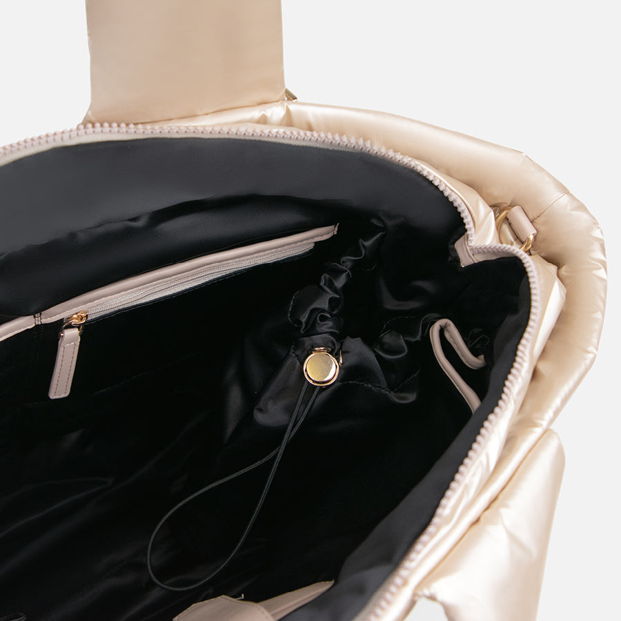 Preloved Puffer Bag - Champagne