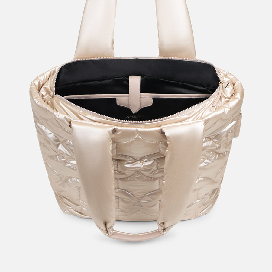 Preloved Puffer Bag - Champagne