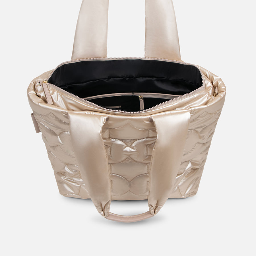 Preloved Puffer Bag - Champagne