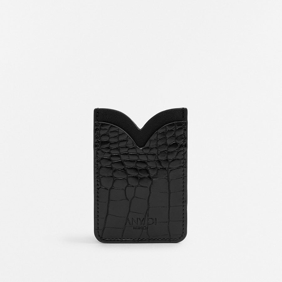 Card Pocket - Croco Black