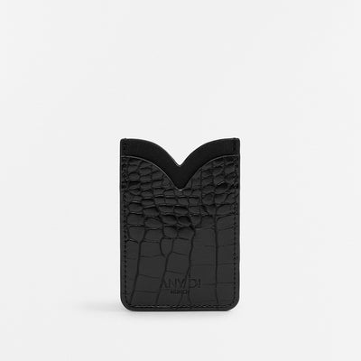 Card Pocket - Croco Black