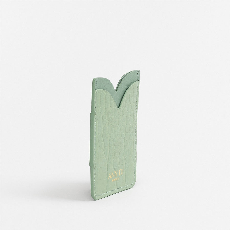 Card Pocket - Croco Mint