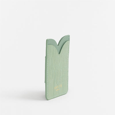 Card Pocket - Croco Mint