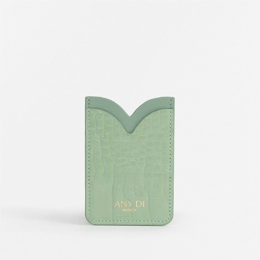 Card Pocket - Croco Mint