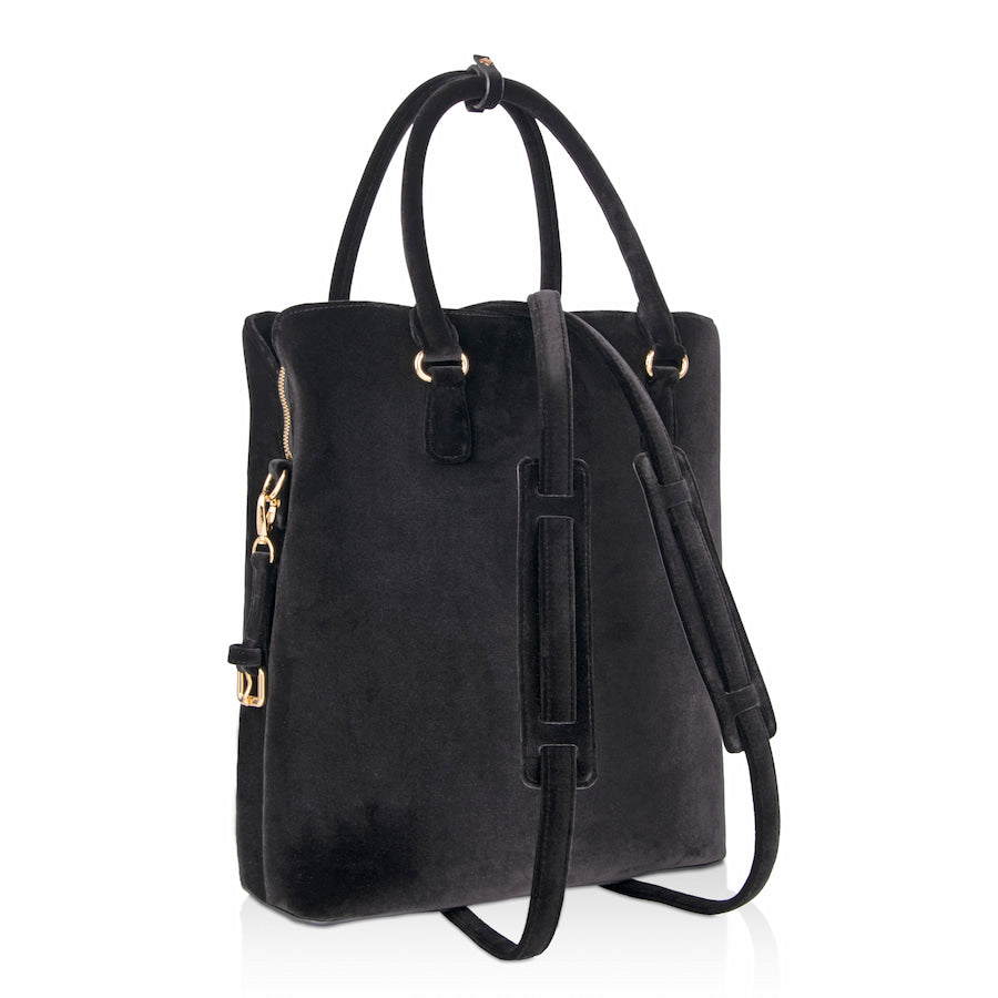 Bag L Velvet - Black
