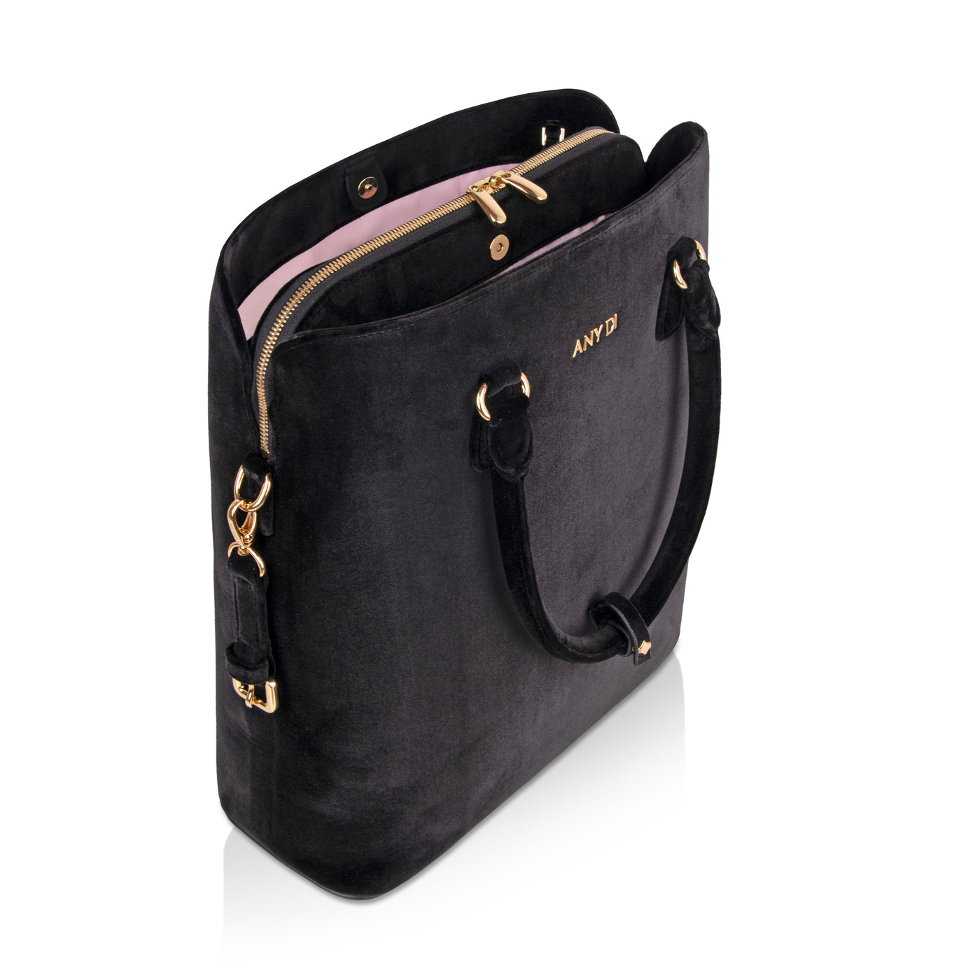 Bag L Velvet - Black