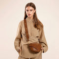 Cognac PhoneStrap | Ledergurt + Fanny Pack Fringes